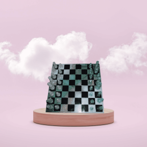 Jeu d'échecs - Bleu Blanc